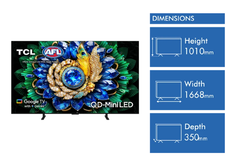 TCL 75" C6L QD-MINI LED Google TV with Gemini 2026