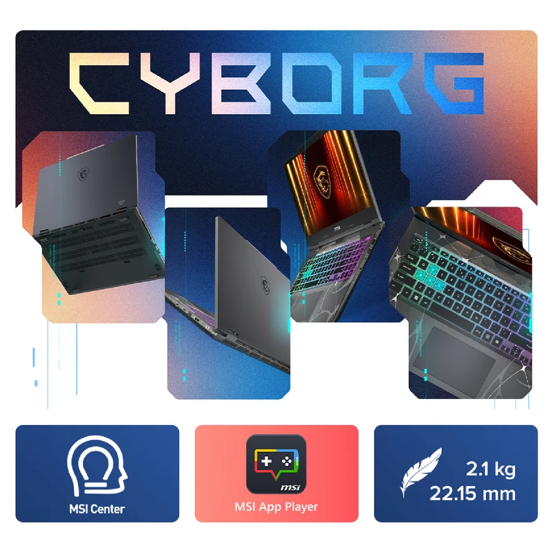 MSI Cyborg 15 15.6 i7 16GB 512GB RTX 5060 8GB Gaming Laptop