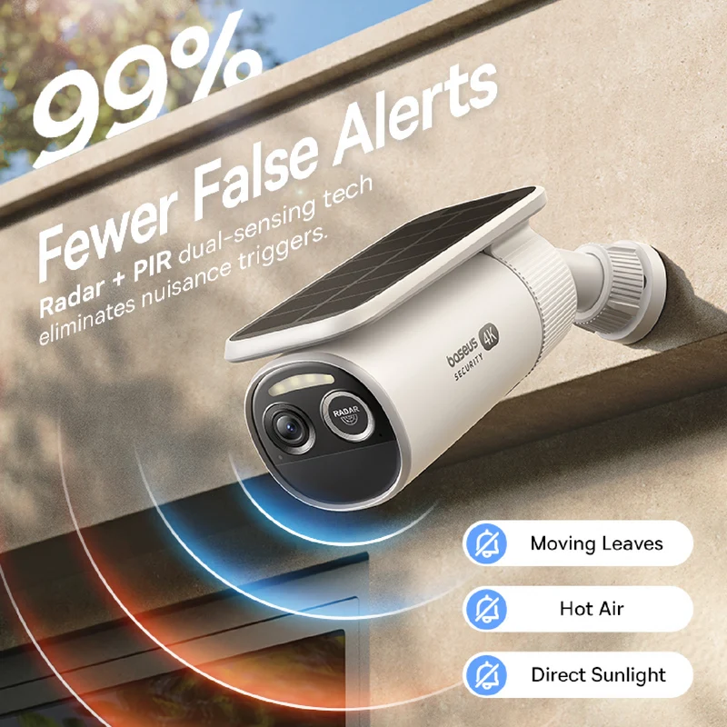 Baseus S2 4K Solar-Powered Outdoor Security Camera