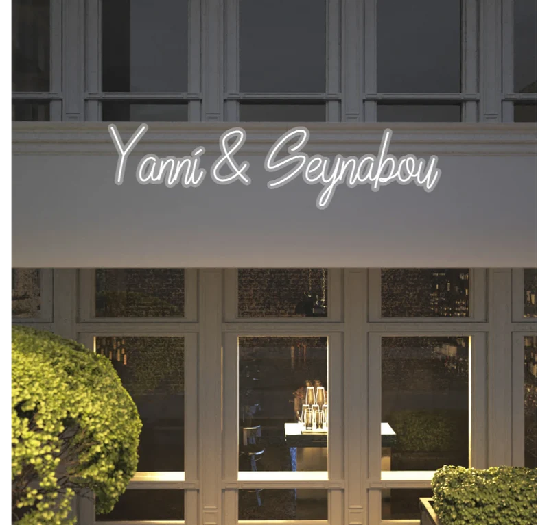 Custom text: Yanni & Seynabou