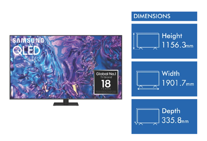 Samsung 85" Q70D QLED 4K Smart TV 24
