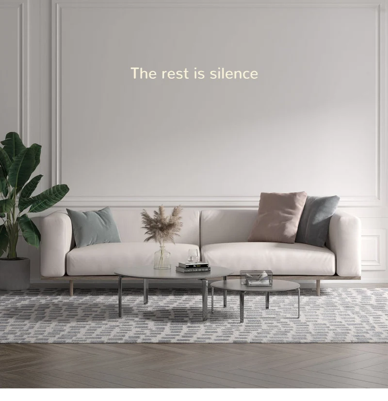 Custom text: The rest is silence