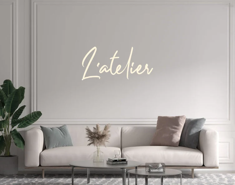 Custom text: L'atelier
