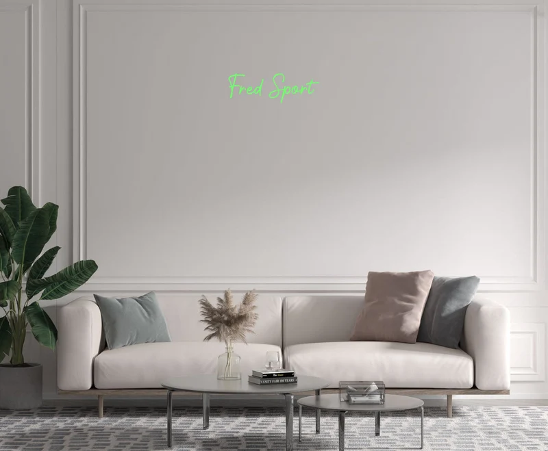Custom text: Fred Sport