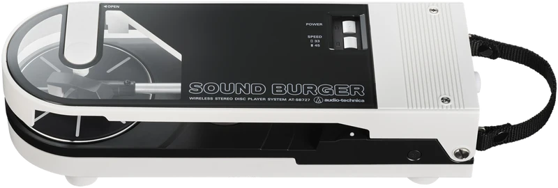 Audio Technica Sound Burger Portable Bluetooth Turntable - White