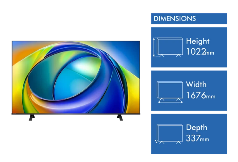 Toshiba 75" C350 4K Smart TV 2026