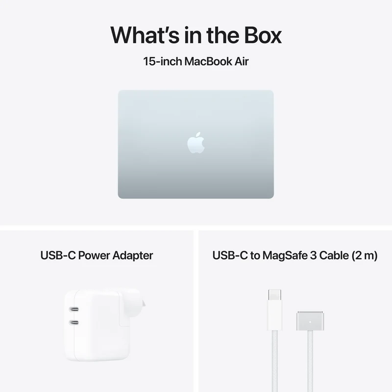 Apple MacBook Air 15" M5 chip 10-core CPU, 10-core GPU 16GB 512GB - Sky Blue