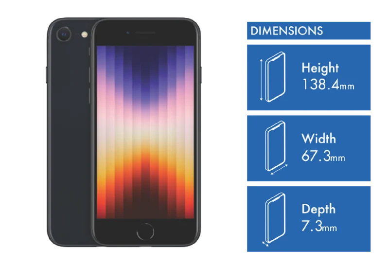 Apple iPhone SE (Gen3) 5G 64GB Midnight Telstra Prepaid