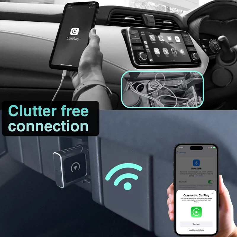 Laser Wireless Dongle for CarPlay Micro