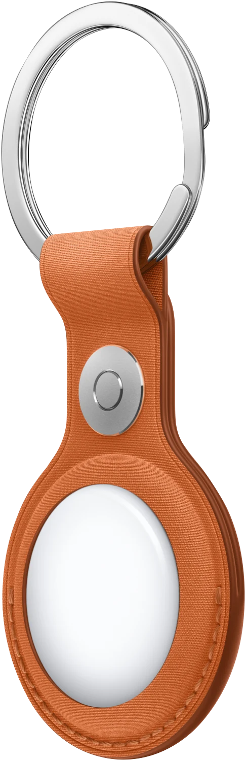 Apple AirTag FineWoven Key Ring (Fox Orange)