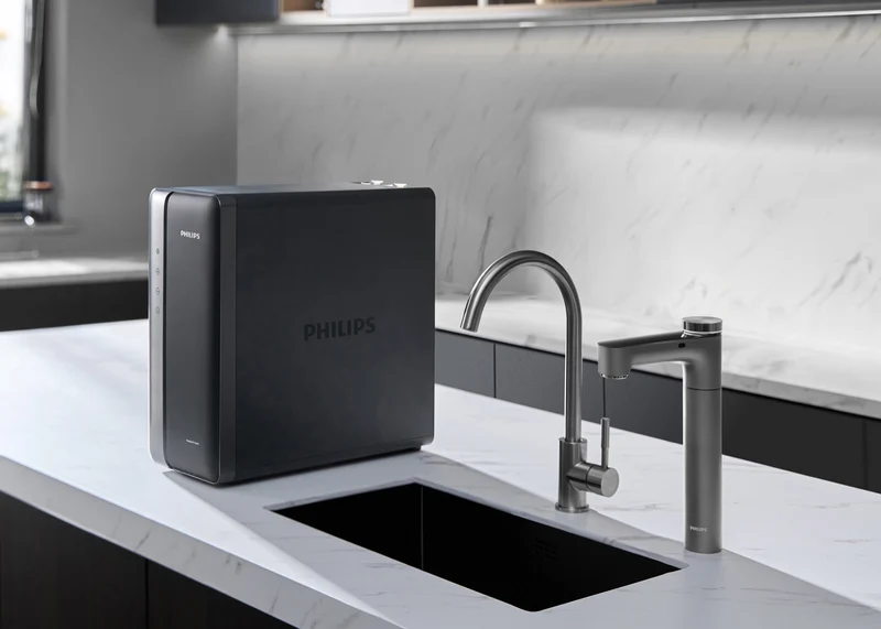 Philips Reverse Osmosis Purification Tap, Instant Chilled and Boiling Water, Volume and Temperature Control, Dark Grey