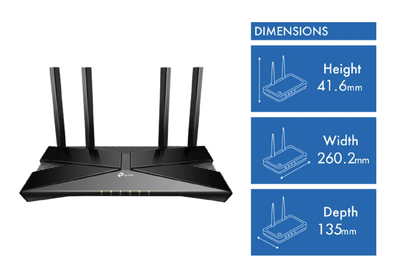 TP-LINK AX3000 Dual Band Gigabit Wi-Fi 6 Router