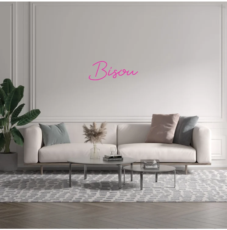 Custom text: Bisou