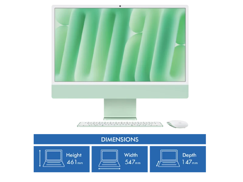 Apple iMac 24" Retina 4.5K Display with M4 chip 10-core GPU 16GB 256GB - Green