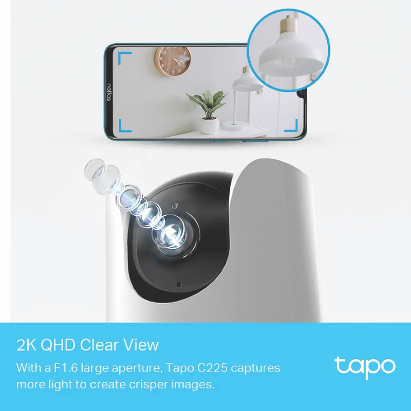 TP-LINK Tapo 4MP Pan/Tilt AI Home Security Wi-Fi Camera
