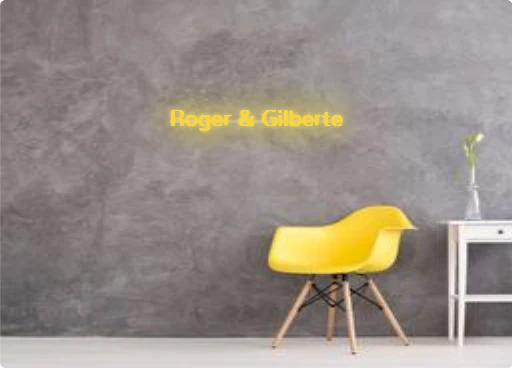 Custom order: Roger & Gilberte