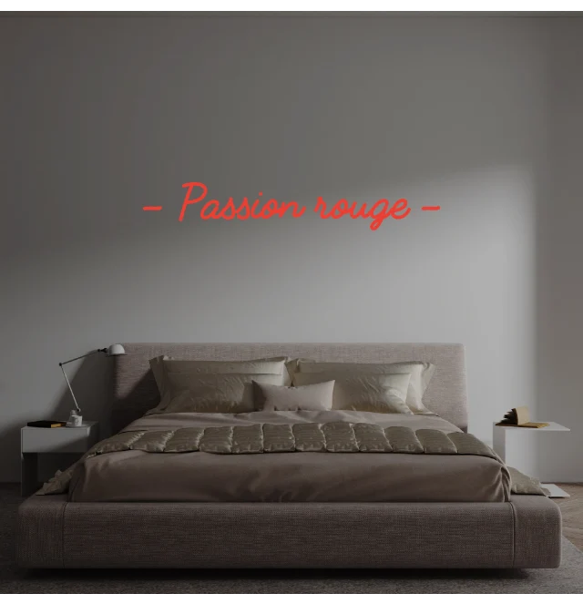 Custom text: - Passion rouge -