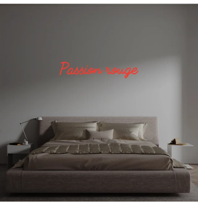 Custom text: Passion rouge