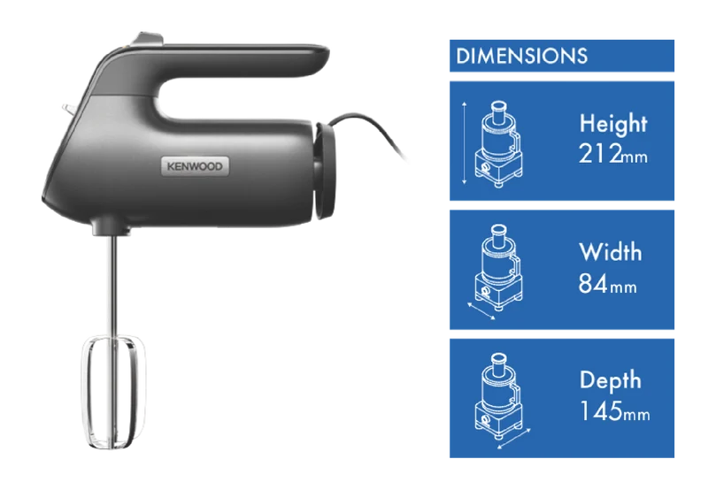 Kenwood 650W Hand Mixer Black