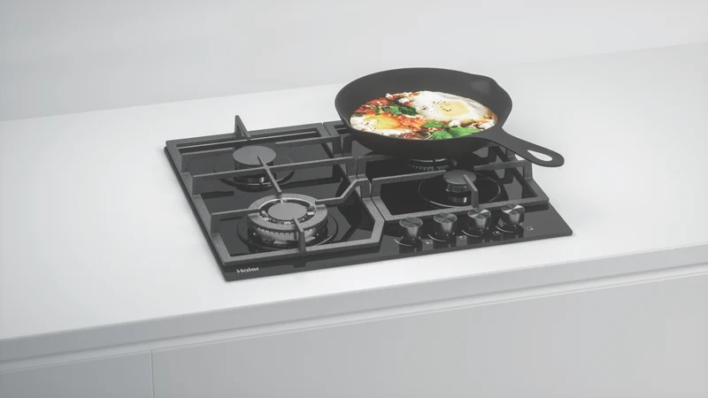 Haier 60cm Gas on Glass Cooktop