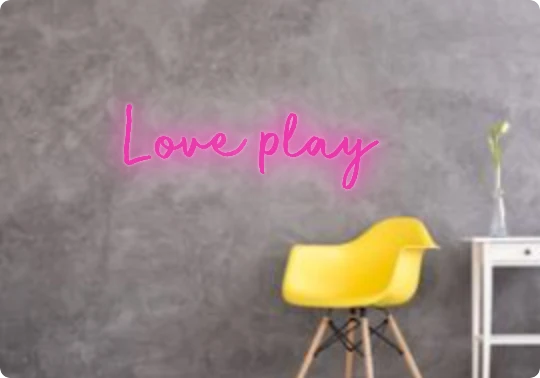Custom text: Love play