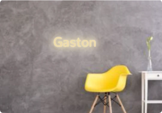 Custom text: Gaston