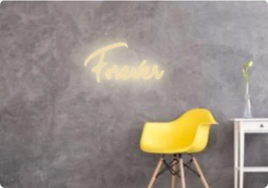 Custom text: Forever