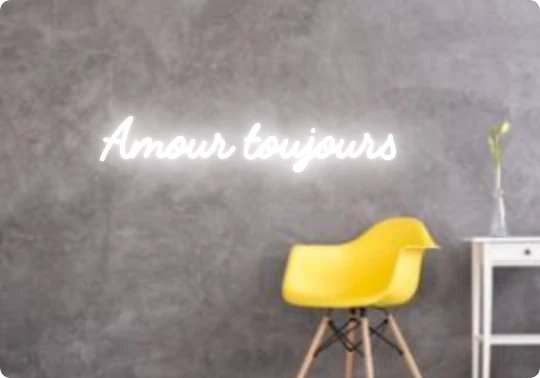 Custom text: Amour toujours