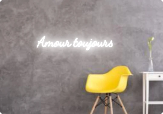 Custom text: Amour toujours