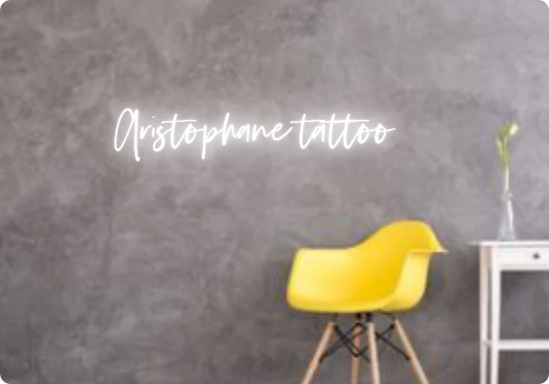 Custom text: Aristophane tattoo