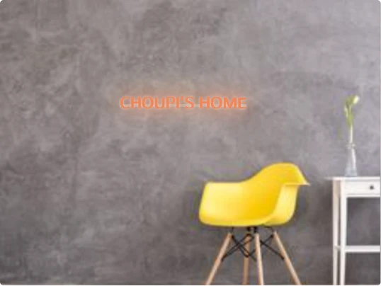 Custom text: CHOUPI'S HOME