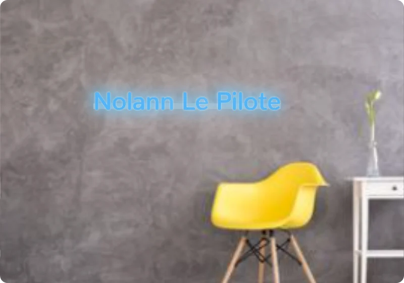 Custom text: Nolann Le Pilote