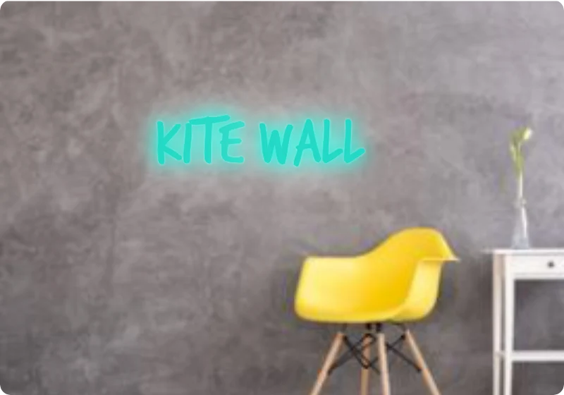 Custom text: kite wall