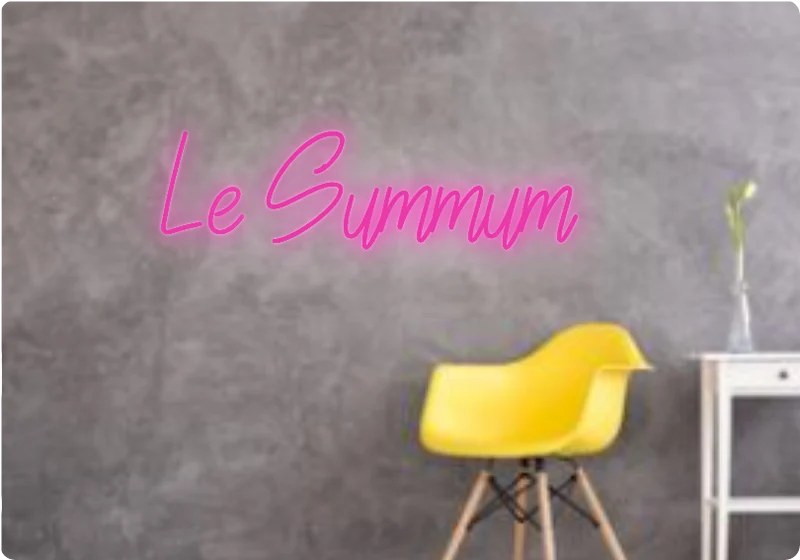 Custom text: Le Summum
