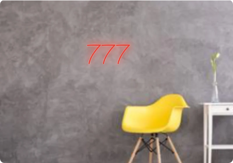 Custom text: 777