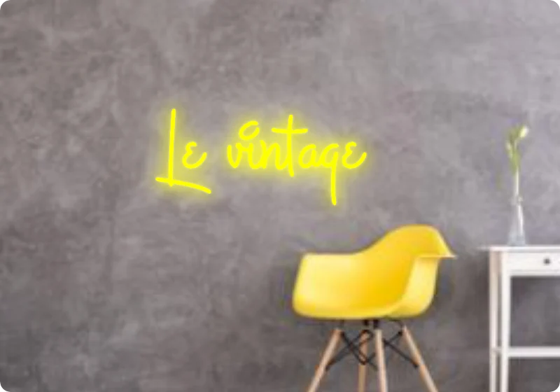 Custom text: Le vintage