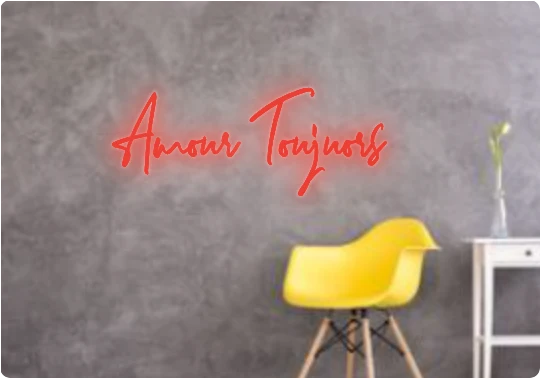 Custom text: Amour Toujuors