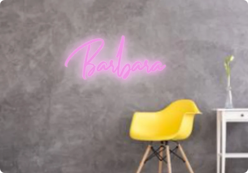 Custom text: Barbara