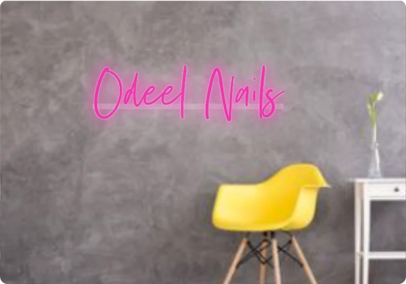 Custom text: Odeel Nails