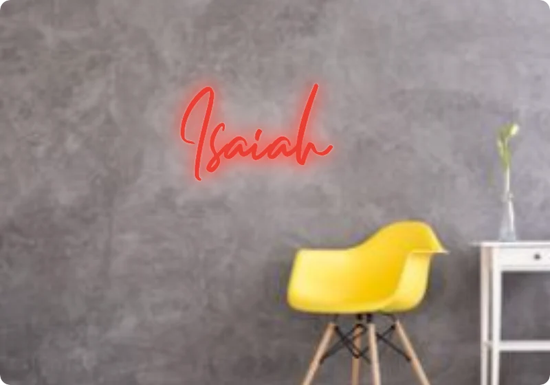 Custom text: Isaiah