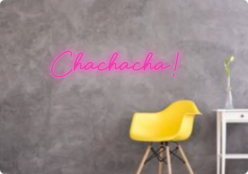 Custom text: Chachacha!