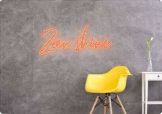 Custom text: Zoen shine
