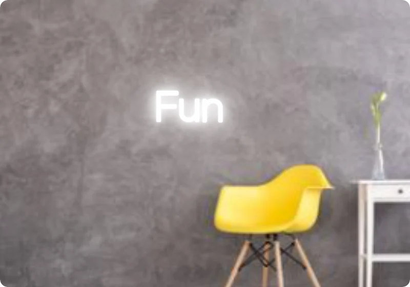 Custom text: Fun