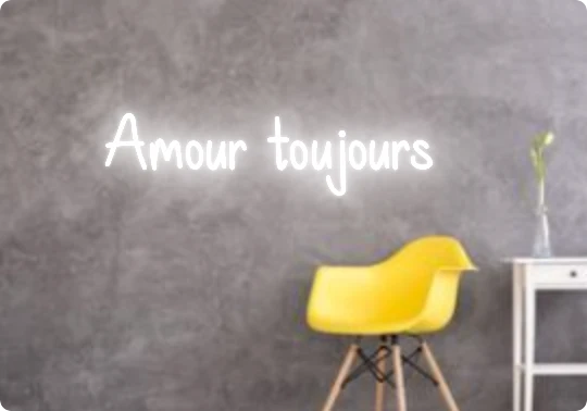 Custom text: Amour toujours