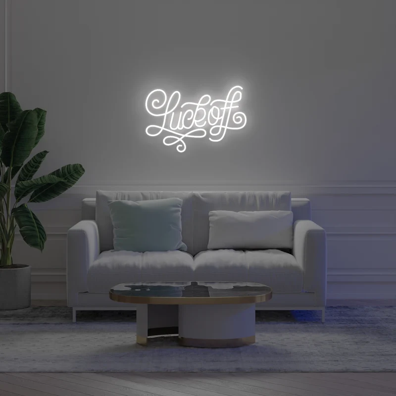 Luck Off by Joanna Behar - Signe en Néon LED