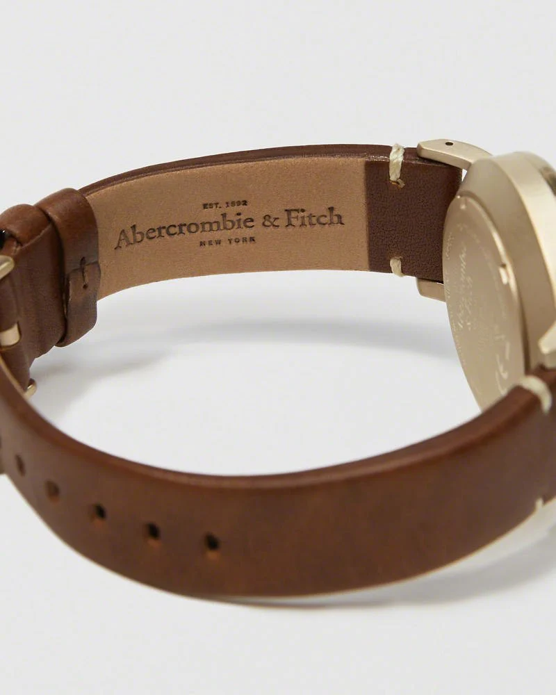 Leather-Strap Watch
