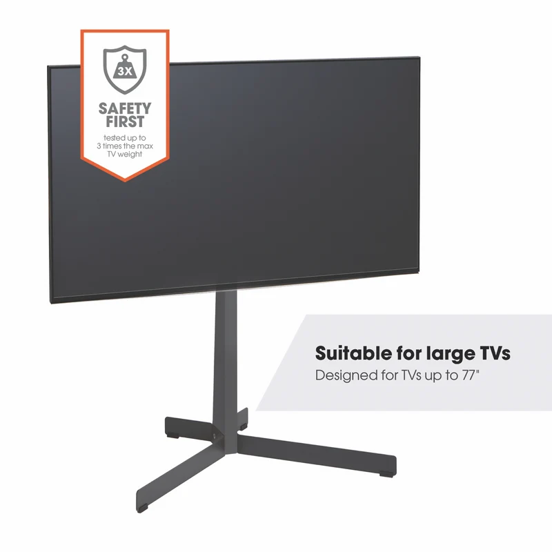 Vogels TV Floor Stand (Upto 77") Black Steel