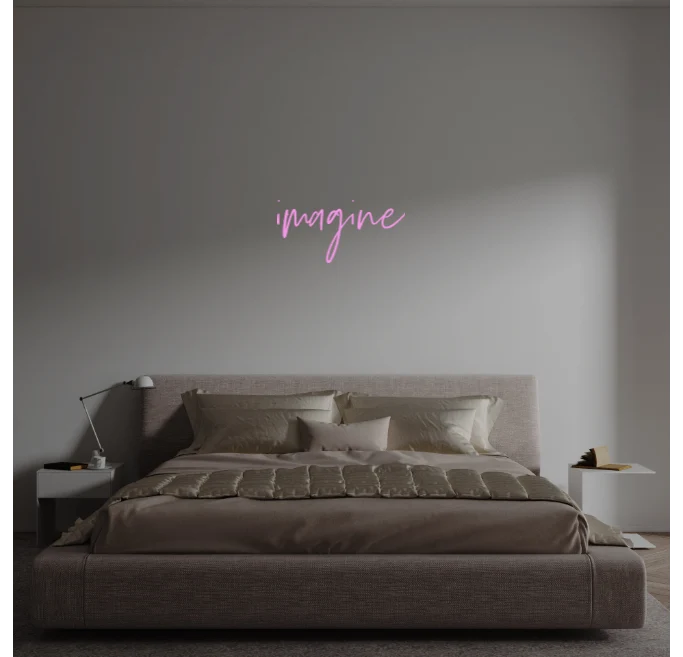 Custom text: imagine