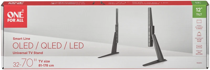 One For All Universal Tabletop TV Stand (Upto 70")