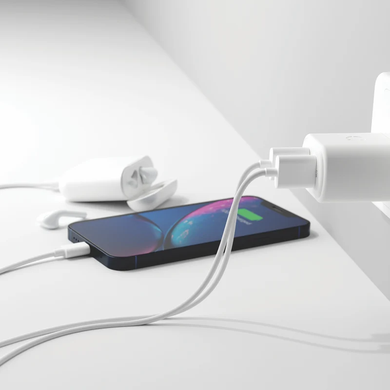 Cygnett PowerPlus 12w Dual Port Wall Charger - White